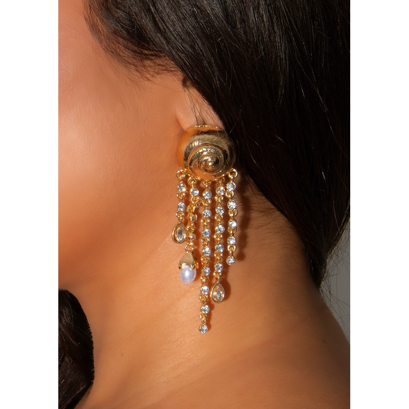Sirena Drip Earrings Gold