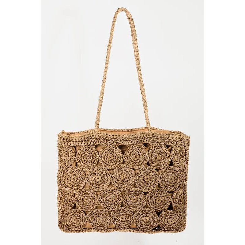 Square Braided Pattern Tote Bag