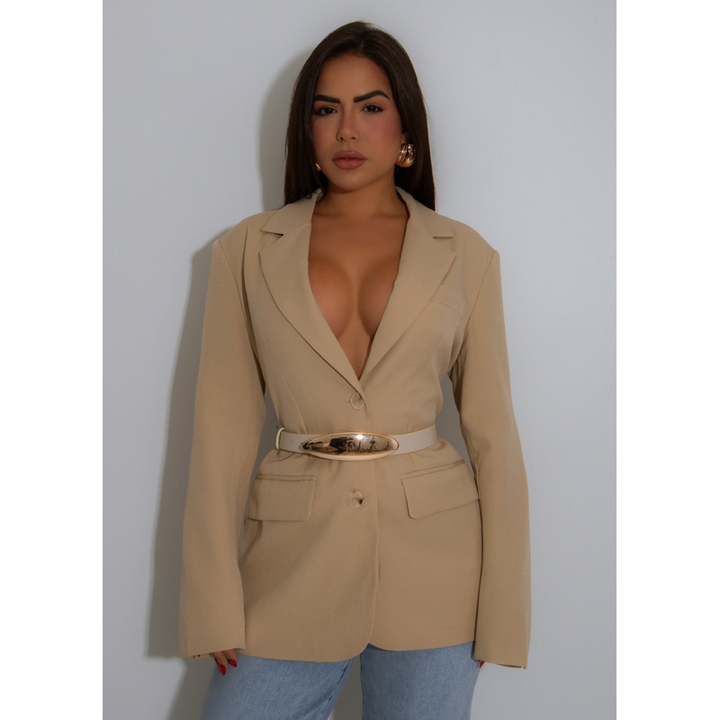 Status Signal Blazer Nude