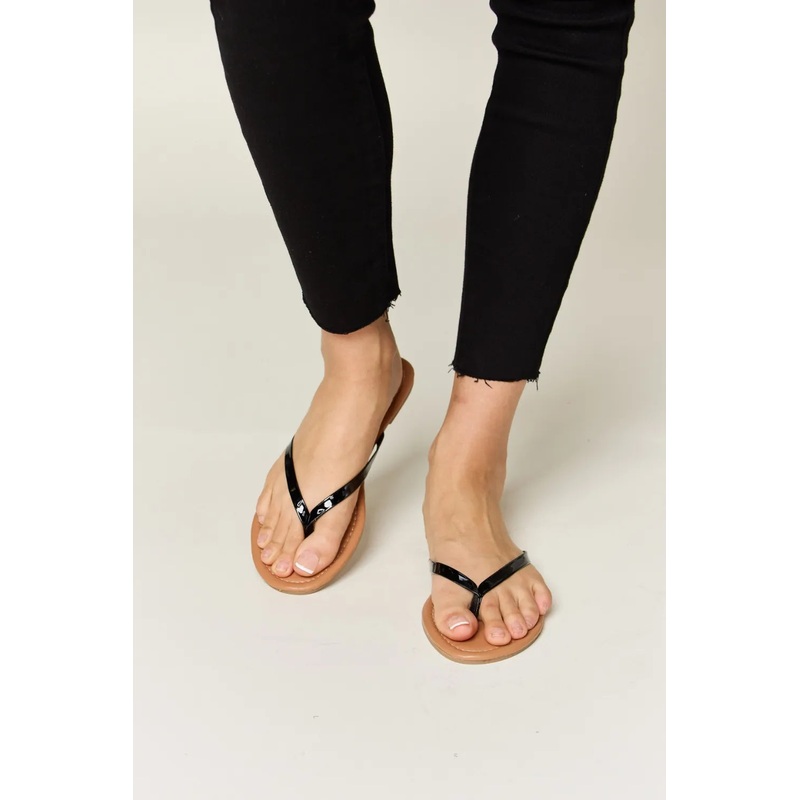 WILD DIVA PU Leather Open Toe Sandals