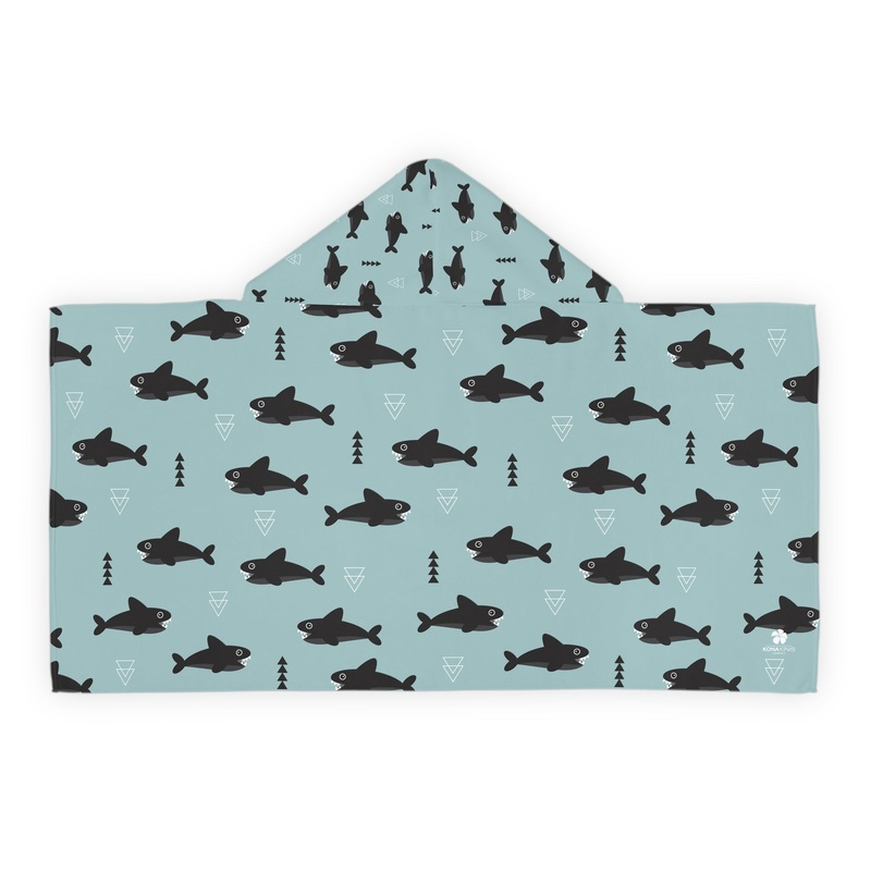 Youth Hooded Towel - Shark Bite
