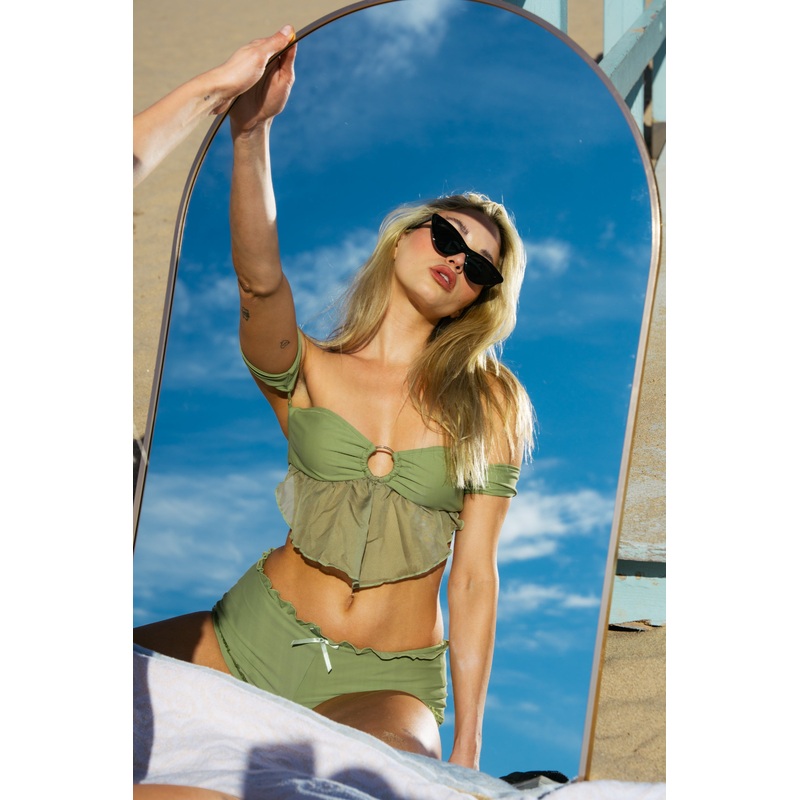 Camilla in Sage Top