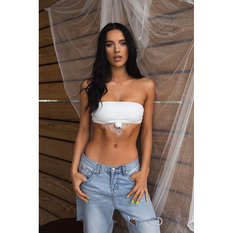 Yasmine in White Top