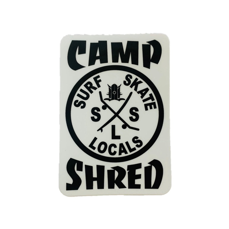 LOCALS CAMP SHRED STICKER 3