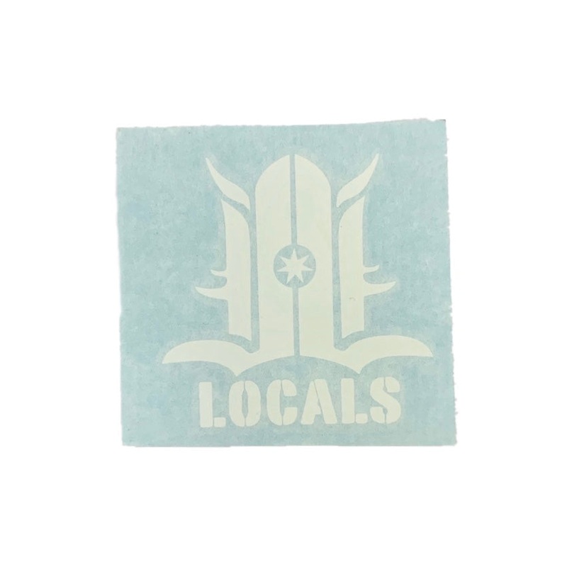 LOCALS LOGO DYE CUT STICKER 3