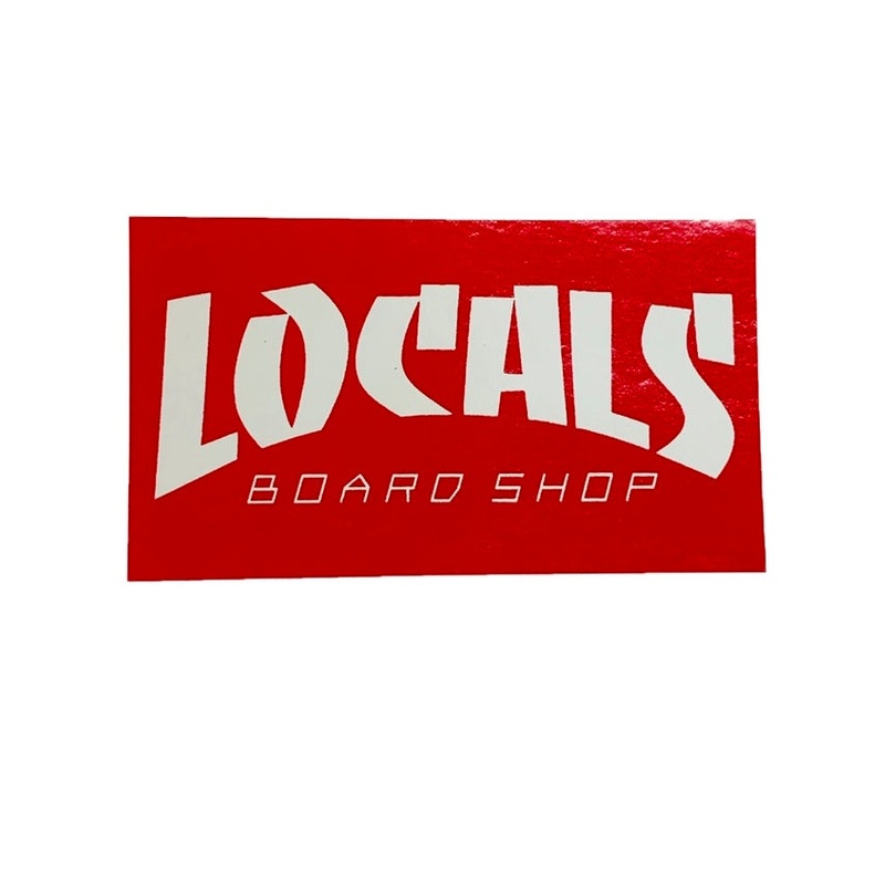 LOCALS THRASHER STICKER (RED) 3