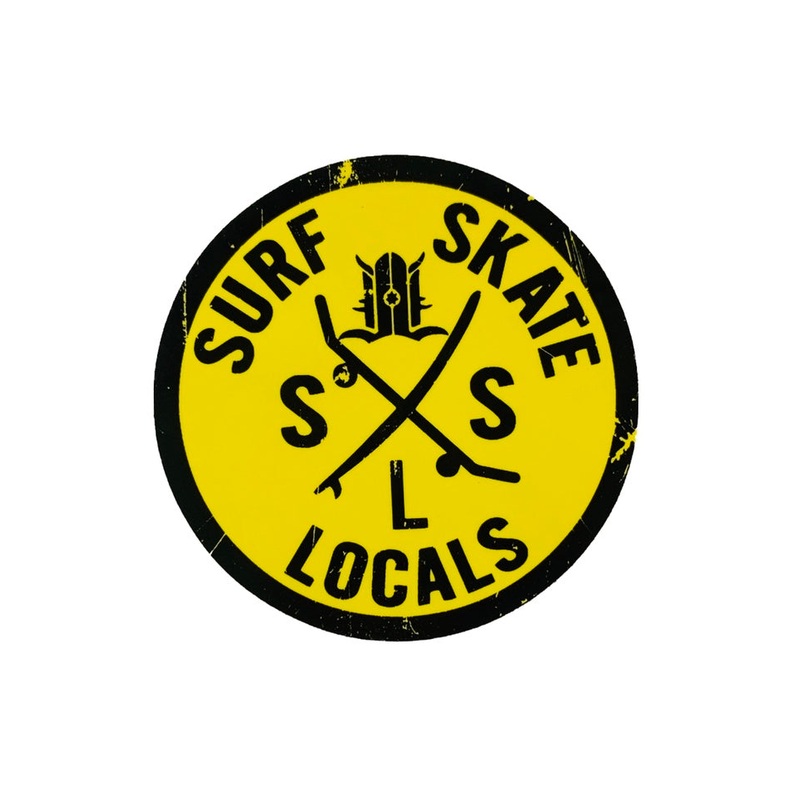 SURF SKATE LOCALS STICKER 3