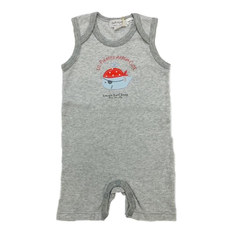 BOY WHALE PIRATE ROMPER