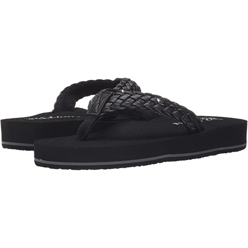 COBIAN WOMENS BRAIDED BOUNCE BLACK