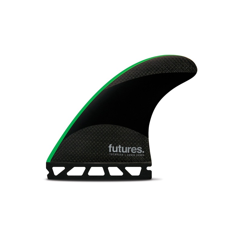 FUTURES JJ - MEDIUM TECHFLEX THRUSTER BLACK/NEON GREEN
