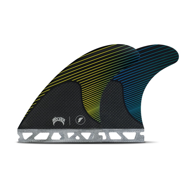 FUTURES MAYHEM MEDIUM THRUSTER YELLOW/BLUE