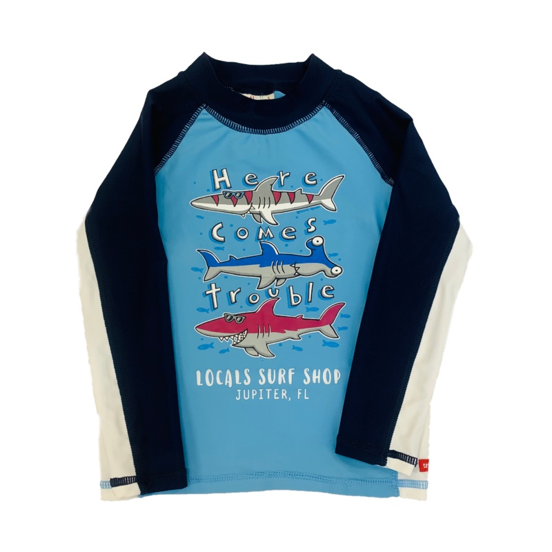 HERE COMES TROUBLE WETSHIRT