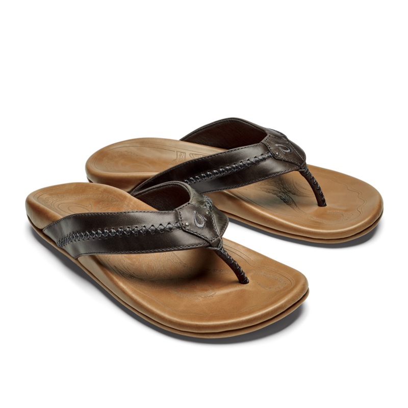 MENS OLUKAI MEA OLA CHARCOAL/ FOX