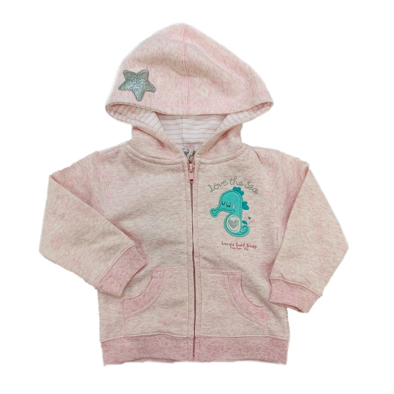 SEAHORSE BABY GIRL HOODY