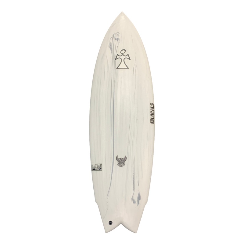 5'7 Inspired Swallow Hawk BlackDart 20 1/8 x 2 1/2 x 30.5L FCSII (Grey Swirl)