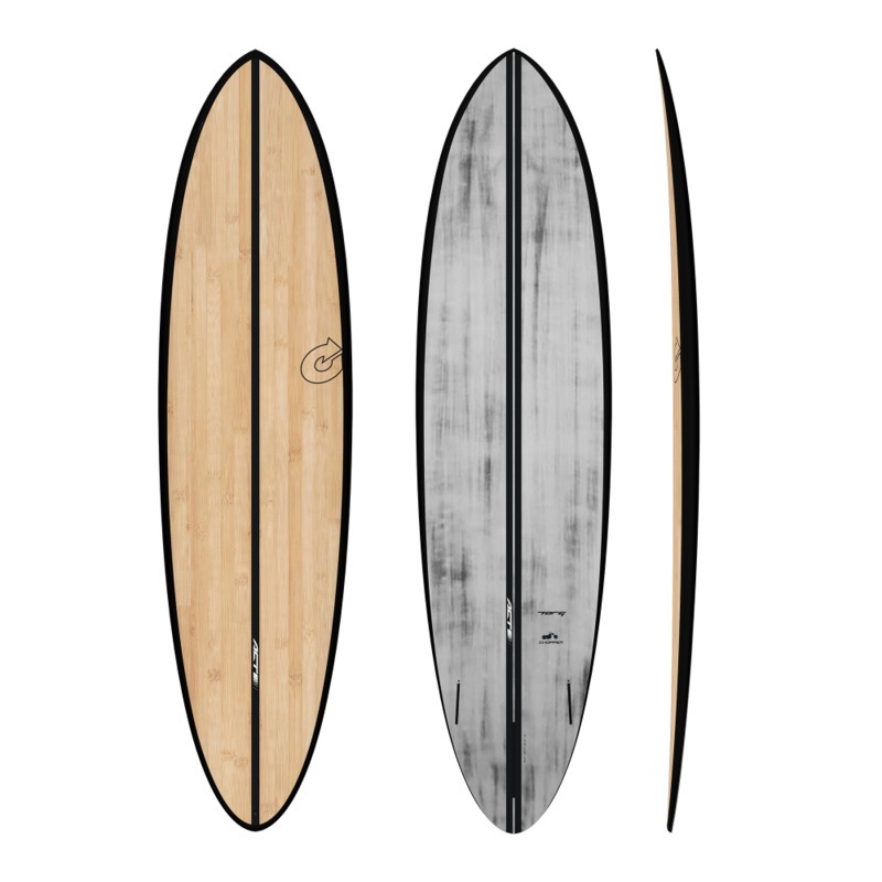 6'10 TORQ ACT CHOPPER  20 3/4 x 2 5/8 42.6L BLACK/BAMBOO FUTURES