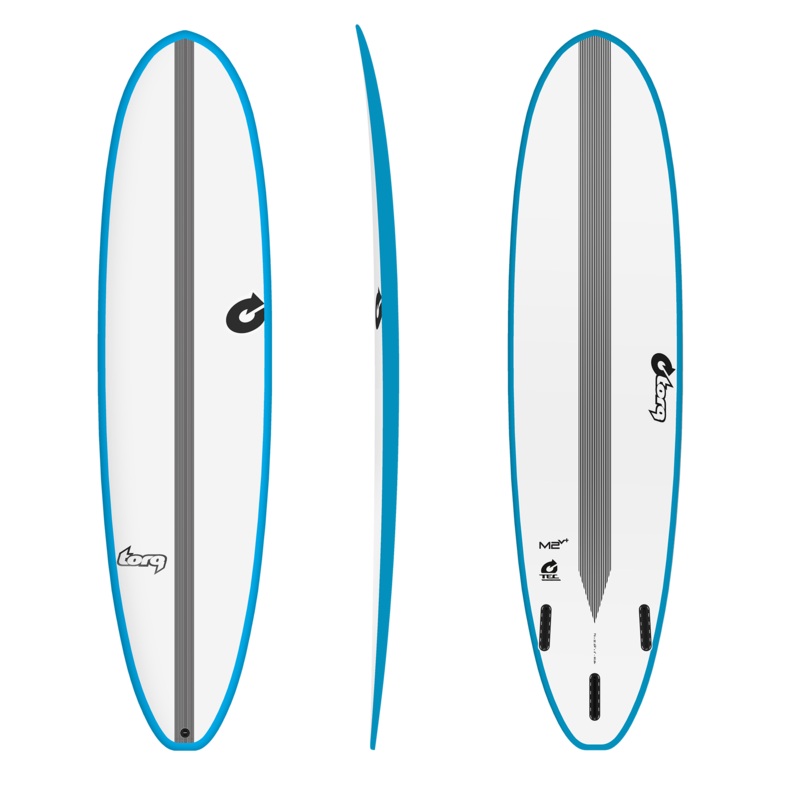 7'4 TORQ TEC M2 V+ 22 x 3- 56L BLUE AND WHITE