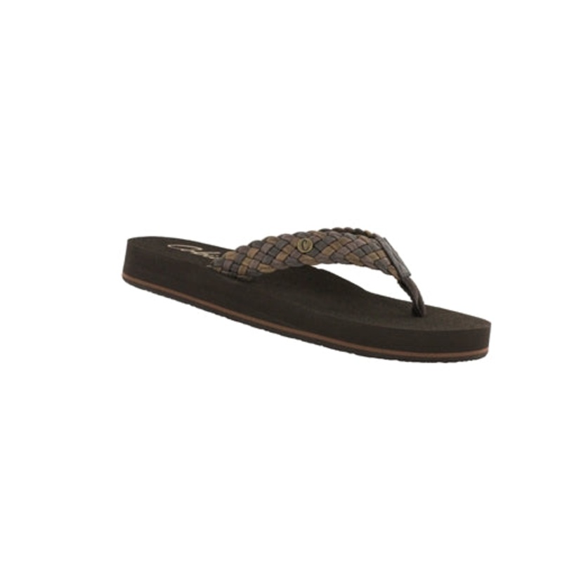 COBIAN WOMENS BRAIDED BOUNCE CHOCOLATE