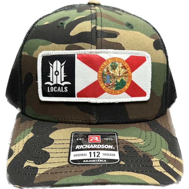 FLORIDA LOCALS CURVED BRIM TRUCKER