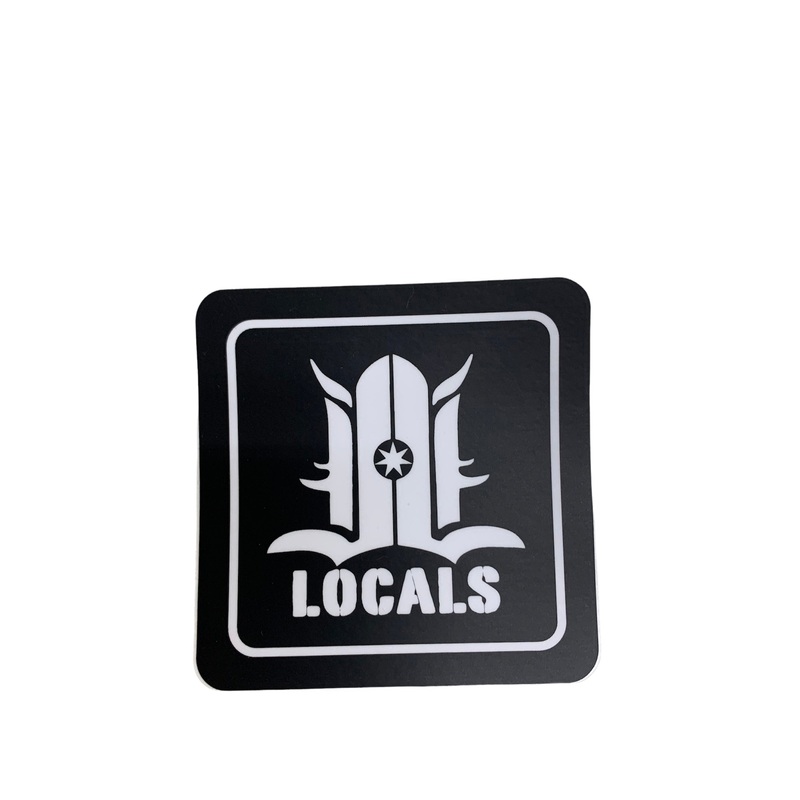 LOCALS CUBED STICKER 3"