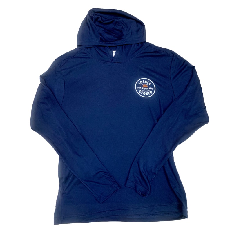 LOCALS GOOD LIFE CIRCLE PERFORMANCE HOODIE NAVY