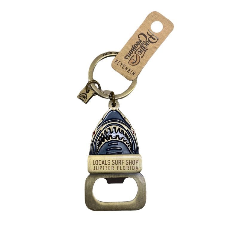 LOCALS GREAT WHITE BLUE KEY CHAIN