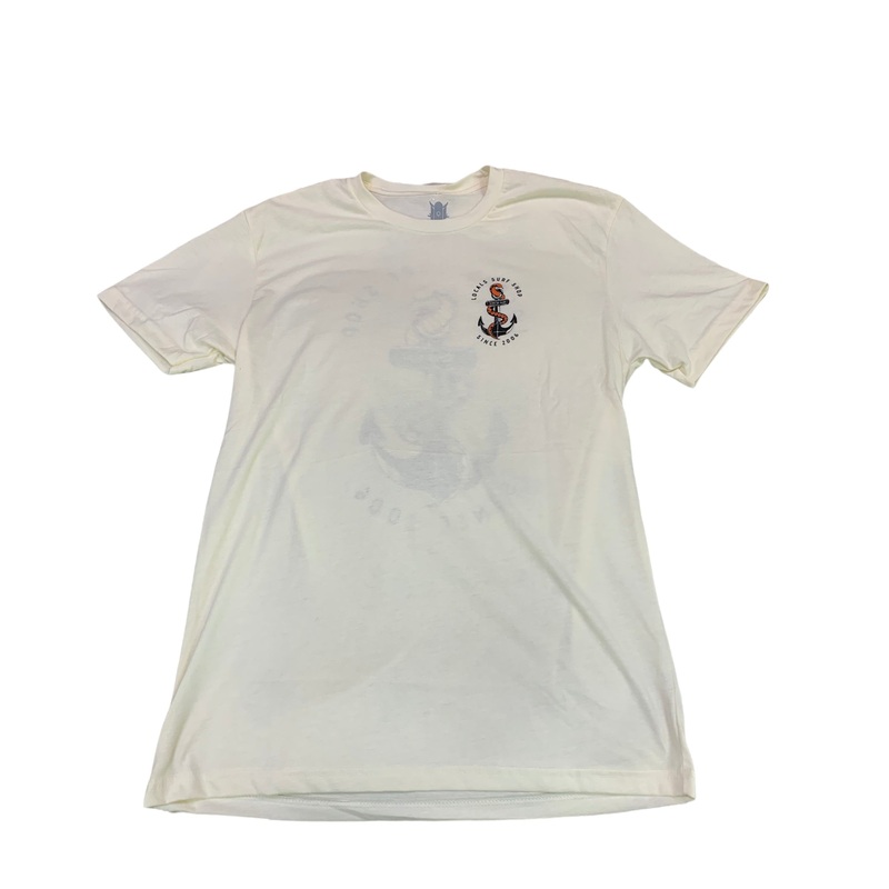 LOCALS MENS SEA SNAKE "SINK OR SURF" SUEDED CREW NATURAL