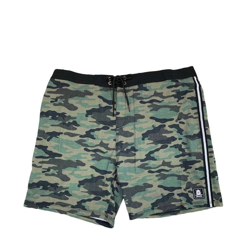 LOCALS RACER BOARDSHORT W/ SIDE RIGHT REAR ZIPPERED POCKET