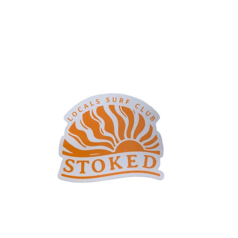 LOCALS STOKED STICKER 3"