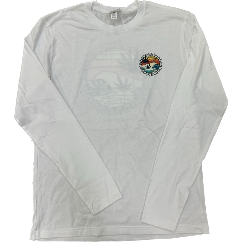 LOCALS SUNNY DAZE 100% RING SPUN COTTON L/S WHITE