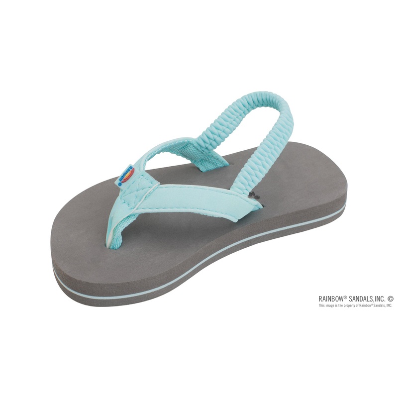 TODDLER RAINBOW GROMBROWS AQUA NARROW STRAP W/ BACKSTRAP