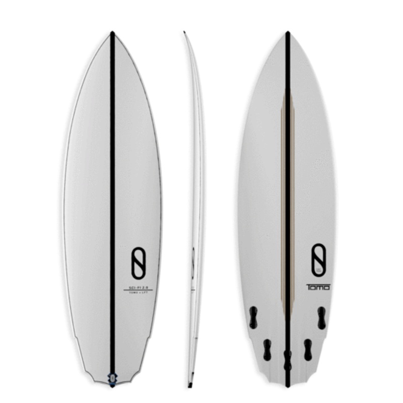 5'10 SCI FI 2.0 19 5/8 X 2 9/16 -32.2L FUTURES (BLUE RAILS)