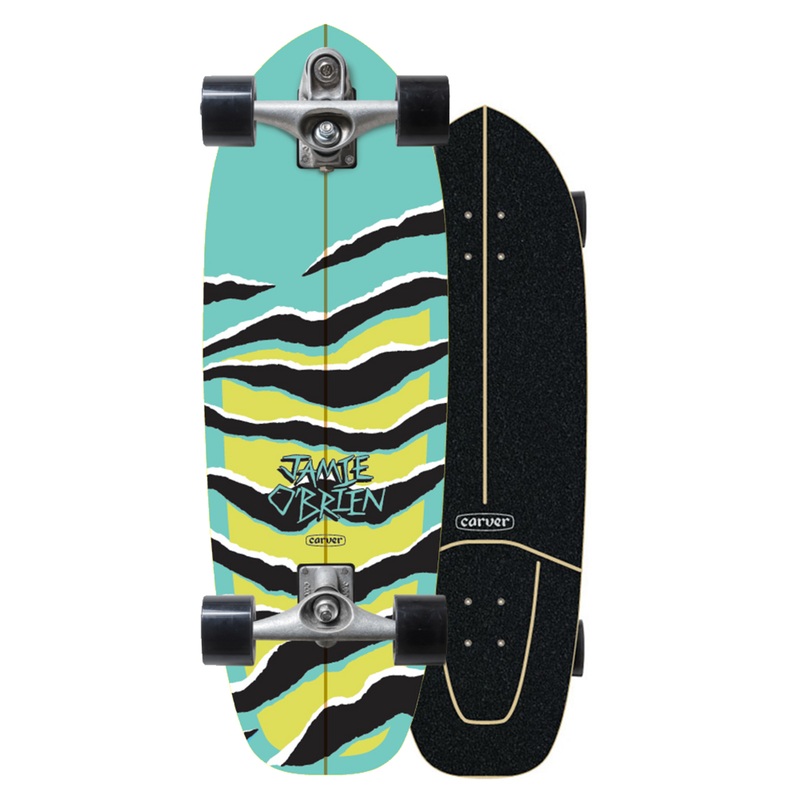 CARVER RAW C7 RAW 31" JOB AQUA TIGER SURFSKATE COMPLETE V3