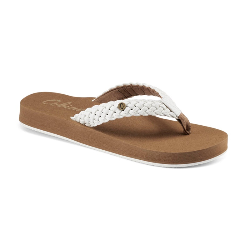 COBIAN WOMENS BRAIDED BOUNCE WHITE