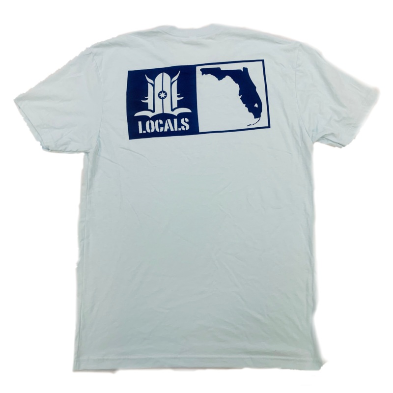 LOCALS FLORIDA BOARDERS SUEDED CREW LIGHT BLUE