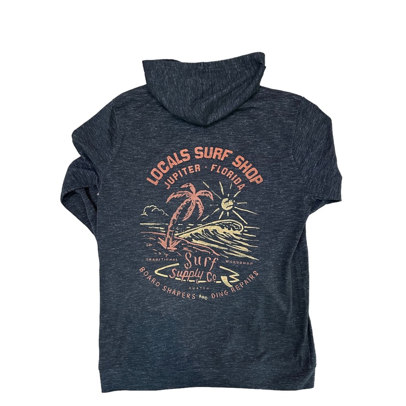 LOCALS MENS SHAPERS BAY LIGHT WEIGHT HOODIE