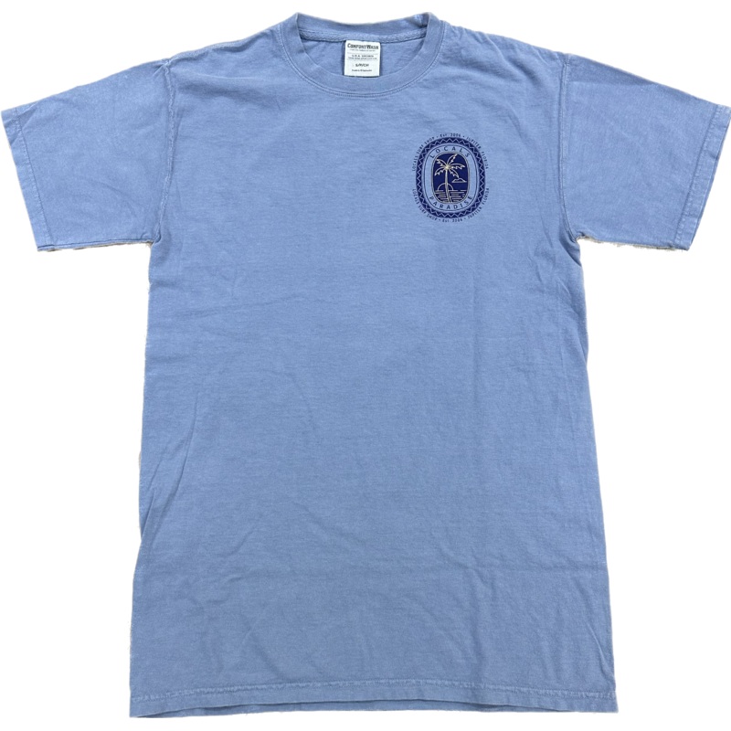 LOCALS MENS SS PARADISE PALMS GARMENT DYED TEE SALTWATER