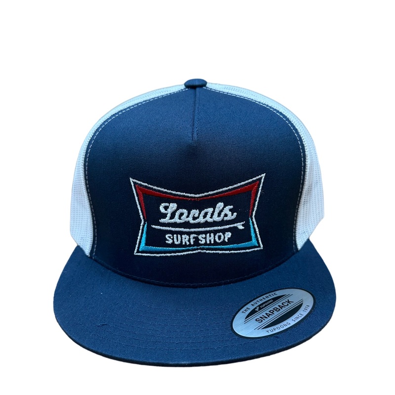 LOCALS RETRO LAMINATE PINCH FRON TRUCKER NAVY/WHITE MESH