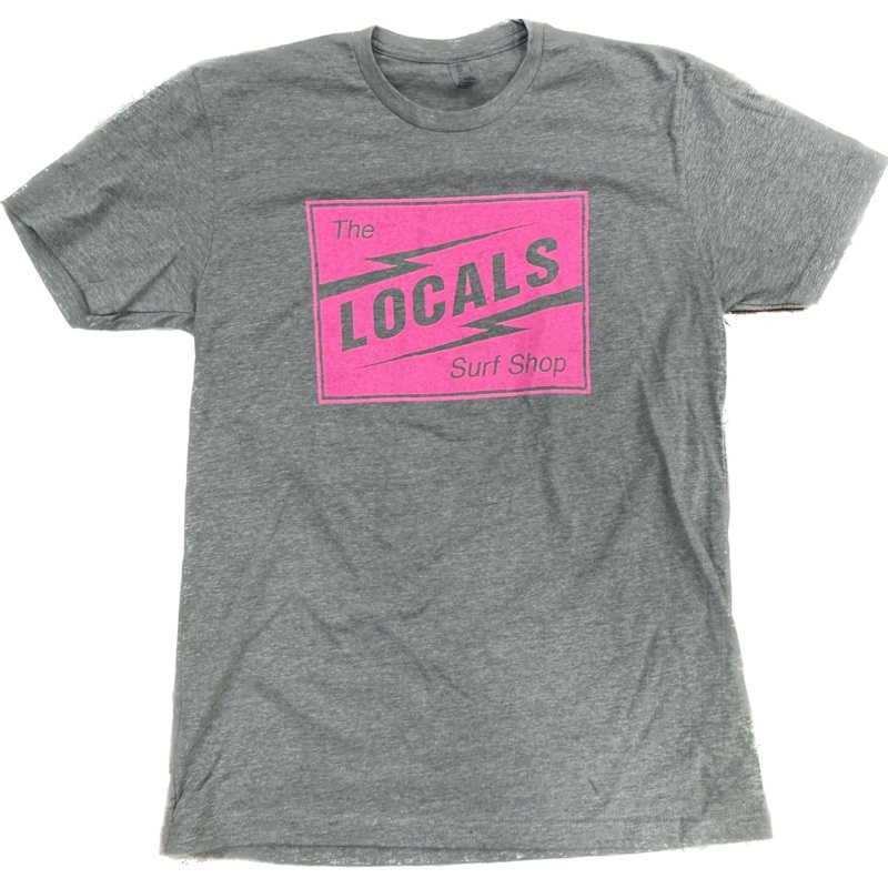 LOCALS VOLTAGE BADGE SUEDED CREW HEATHER GREY
