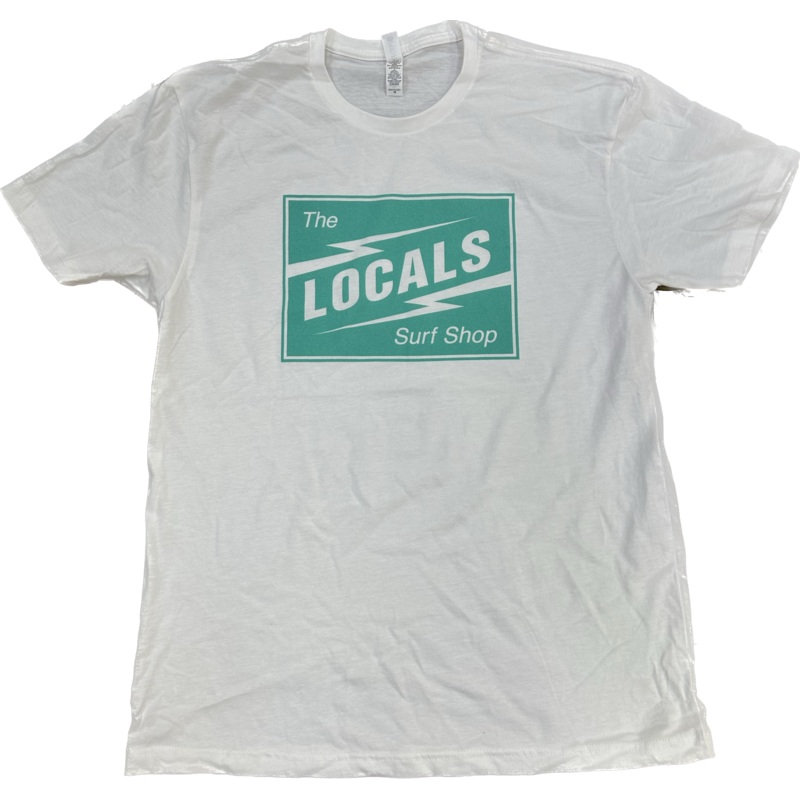 LOCALS VOLTAGE BADGE SUEDED CREW WHITE