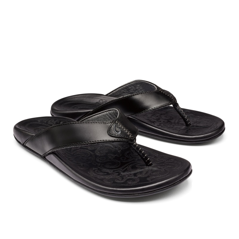 MENS OLUKAI MEKILA BLACK/BLACK