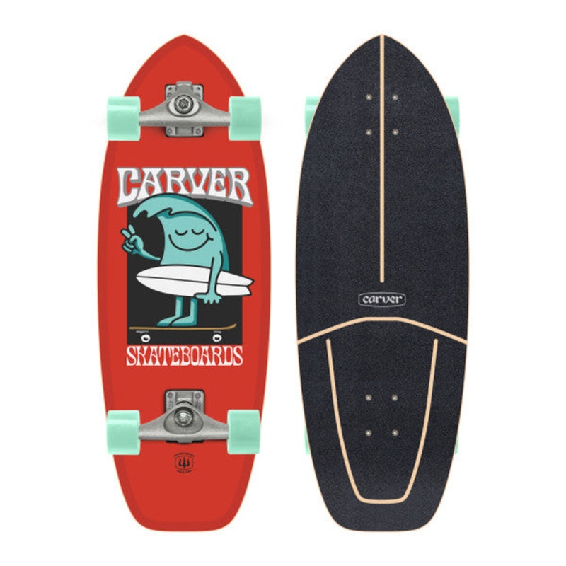 CARVER 28 C5 WAVY DAVY MINI SURFSKATE COMPLETE