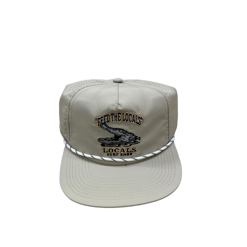 "FEED THE LOCALS" II UNSTRUCTURED PINCH FRONT 5 PANEL W/CORD TECH PERF BACK SPF50