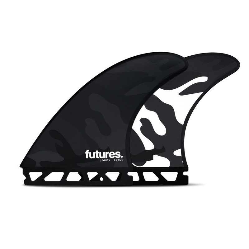 FUTURES JORDY LARGE HC THRUSTER BLACK WHITE CAMO