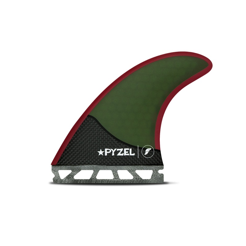 FUTURES PYZEL MEDIUM THRUSTER GREEN/RED