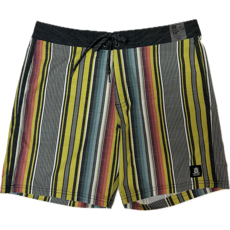 LOCALS MENS TIJUANA BOARDSHORT  WITH BACK VELCRO POCKET PEAR