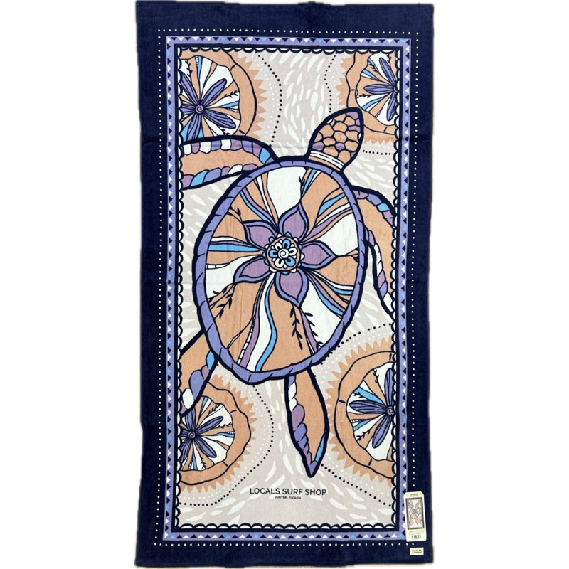 LOCALS OCEAN TURTLE BEACH TOWEL