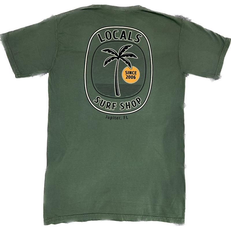 LOCALS SOLE PALM GARMENT DYE TEE