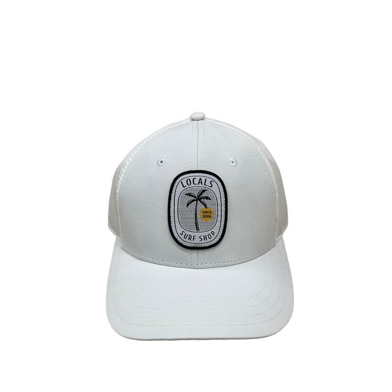 LOCALS SOLE PALM LO-PRO CURVED BRIM TECH TRUCKER PERFORATED BACK