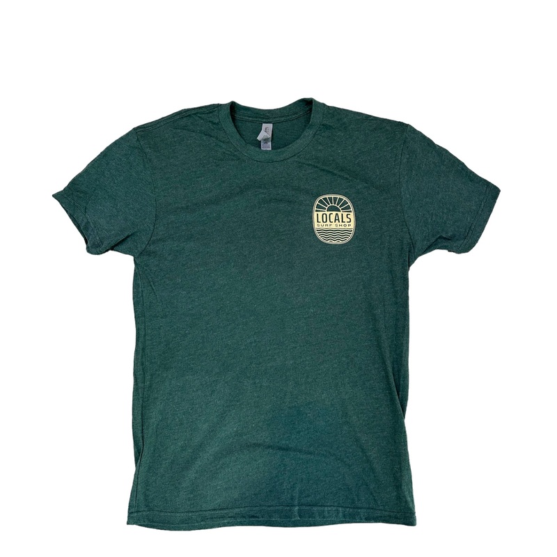LOCALS SS SUN & WAVES SUEDED CREW